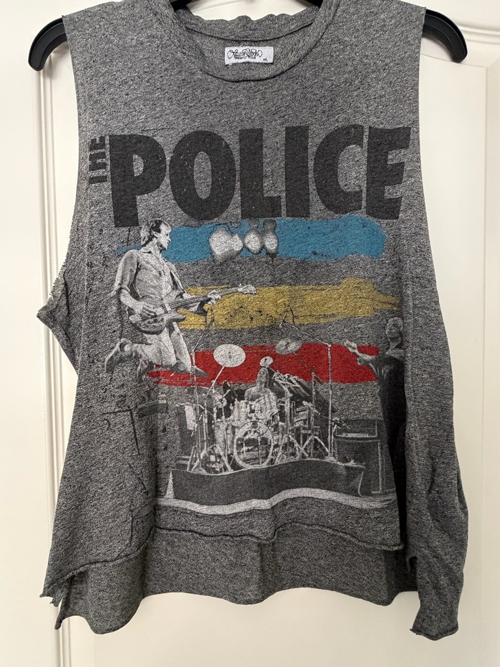 The Police Graphic Muscle Tee - Gray